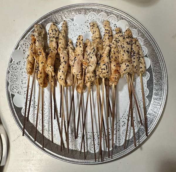 Chicken skewers platter. Party Food Platters. Los Angeles Catering Service.